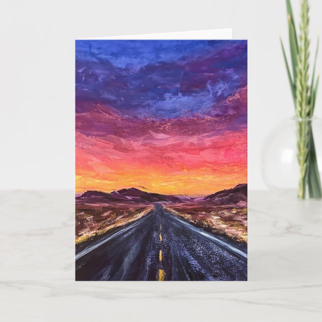 Desert Blaze Greeting Card Kort (Framsida)