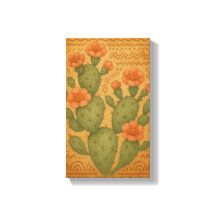 Desert Bloom - Cactus Boho Canvas Art