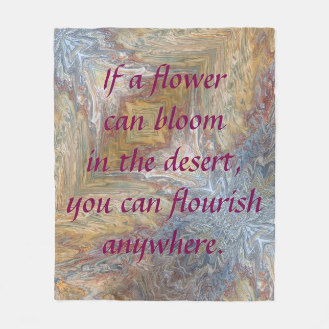 Desert Bloom Fleece Blanket (Framsidan)