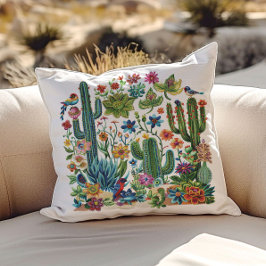 Desert Blooms Cacti Crescendo Kudde