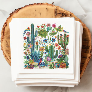 Desert Blooms Cacti Crescendo Pappersservett