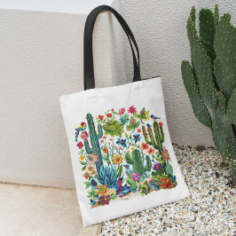 Desert Blooms Cacti Crescendo Tygkasse