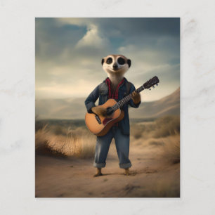 Desert Blues: A Meerkat's Denim Guitar Sylt, Flygblad
