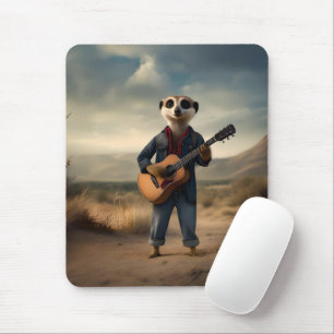 Desert Blues: A Meerkat's Denim Guitar Sylt, Musmatta