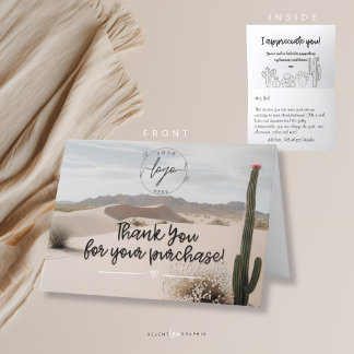 Desert | Boho | Aestesisk | Cactus Tack Kort