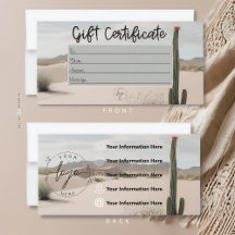 Desert | Boho | Aestesisk | Presentkort