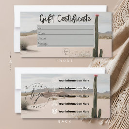Desert | Boho | Aestesisk | Presentkort