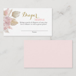 Desert Boho Diaper Raffle-höljeskort Tilläggskort