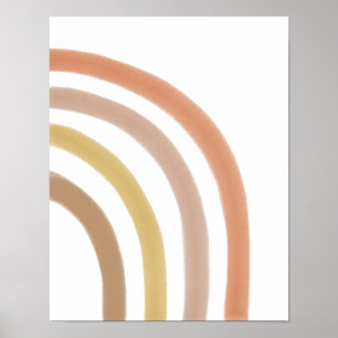 Desert Boho Halva Rainbow Poster