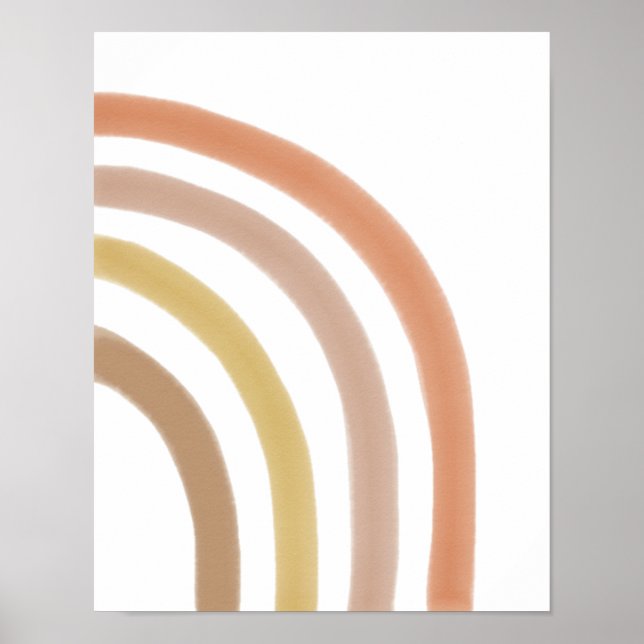 Desert Boho Halva Rainbow Poster (Framsidan)