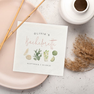Desert Boho Personlig Bachelorette Party Pappersservett