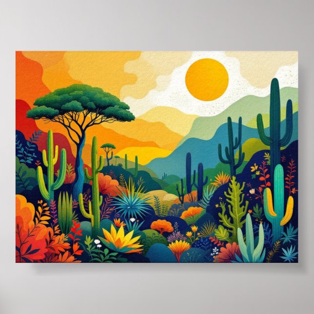 Desert Brazilian Caatinga biome Poster (Framsidan)
