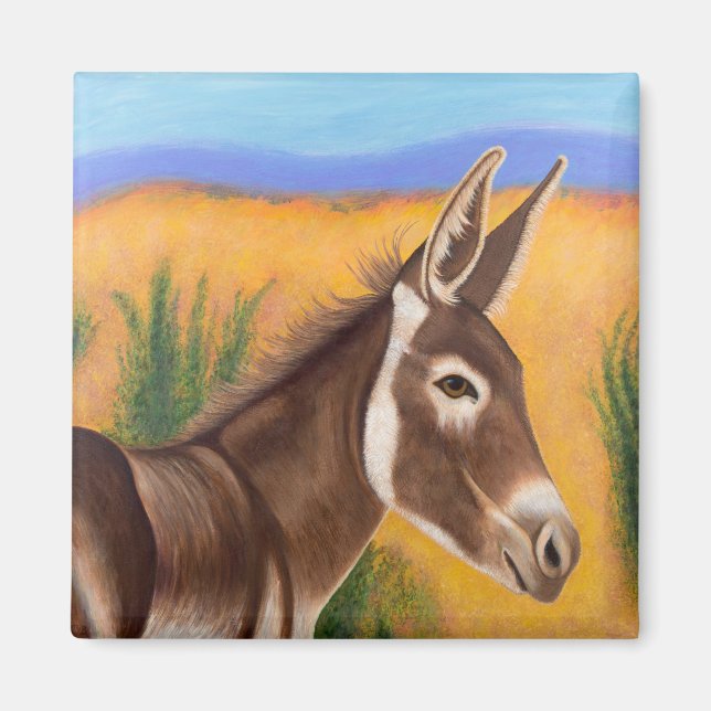 Desert Burro Magnet (Framsidan)