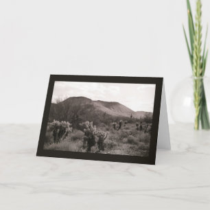 Desert Cacti Jumping Cholla Photo Greeting Card Kort