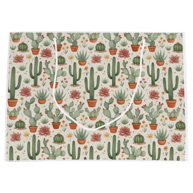 Desert Cacti Succulent Seamless Pattern (Framsidan)