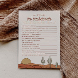 Desert Cactus Bach all Ögon på brickkortet Inbjudningar