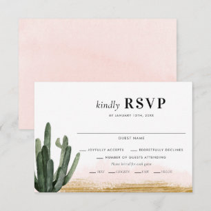 Desert Cactus Bröllop OSA Card Kort