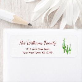 Desert Cactus Cinco de Mayo Returadress Returadress Etikett
