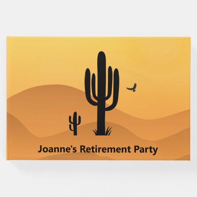 Desert Cactus Design Guest Bok (Framsida)