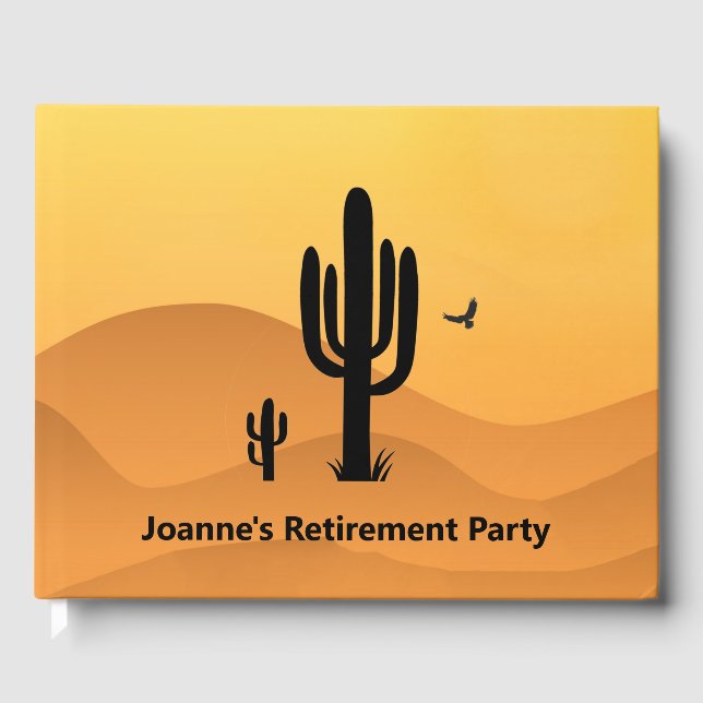 Desert Cactus Design Guest Bok (Framsida)