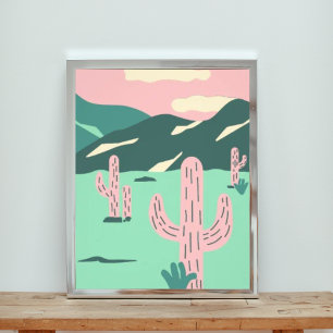 Desert Cactus Fototryck