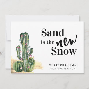 Desert Cactus God jul Nyare adress Meddelande