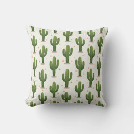 Desert Cactus Pattern – Southwestern Botanical  Kudde