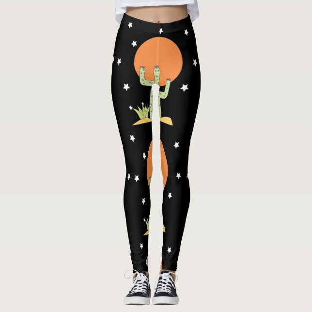 Desert Cactus Sol Thunder_Cove Leggings (Framsida)