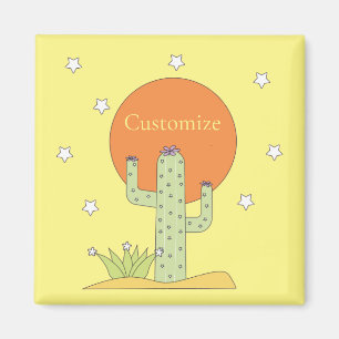 Desert Cactus Sol Thunder_Cove Magnet