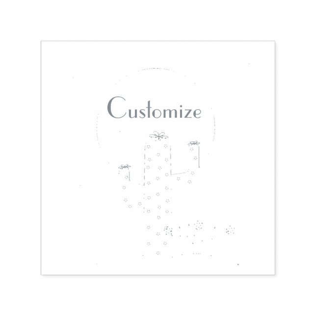 Desert Cactus Sol Thunder_Cove Självfärgande Stämpel (Design)