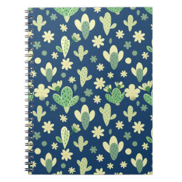 Desert Cactus & Succulent Pattern Anteckningsbok