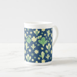 Desert Cactus & Succulent Pattern Benporslin Mugg