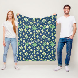 Desert Cactus & Succulent Pattern Fleecefilt