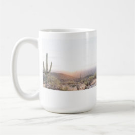Desert Cactus Sunset, Arizona-kaffe mugg