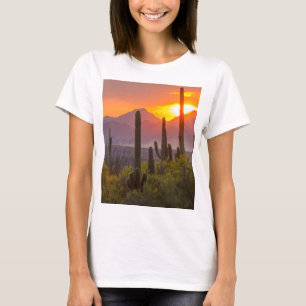 Desert cactus sunset, Arizona Tee