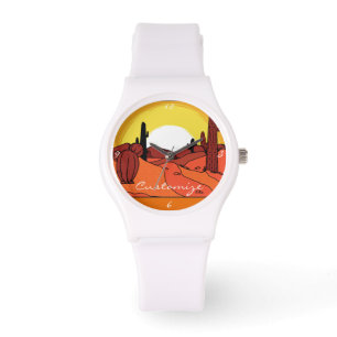 Desert Cactus Sunset Thunder_Cove Armbandsur