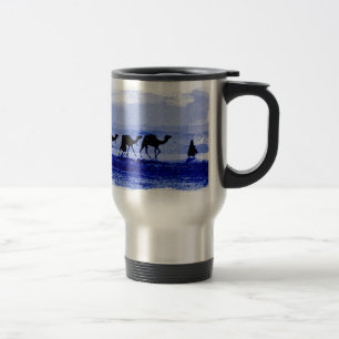 Desert Camel Caravan Blue Aluminium Resemugg