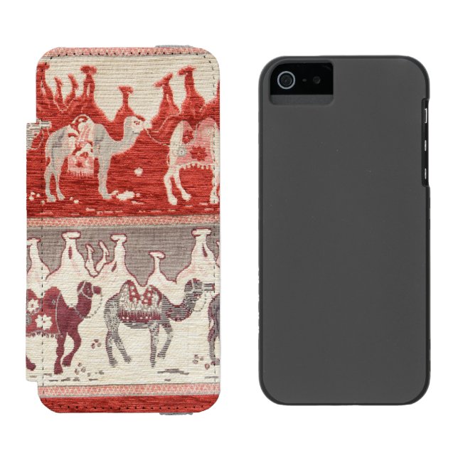 Desert Camels Caravan Art Incipio iPhone Wallet Skal (Sida vid Sida)