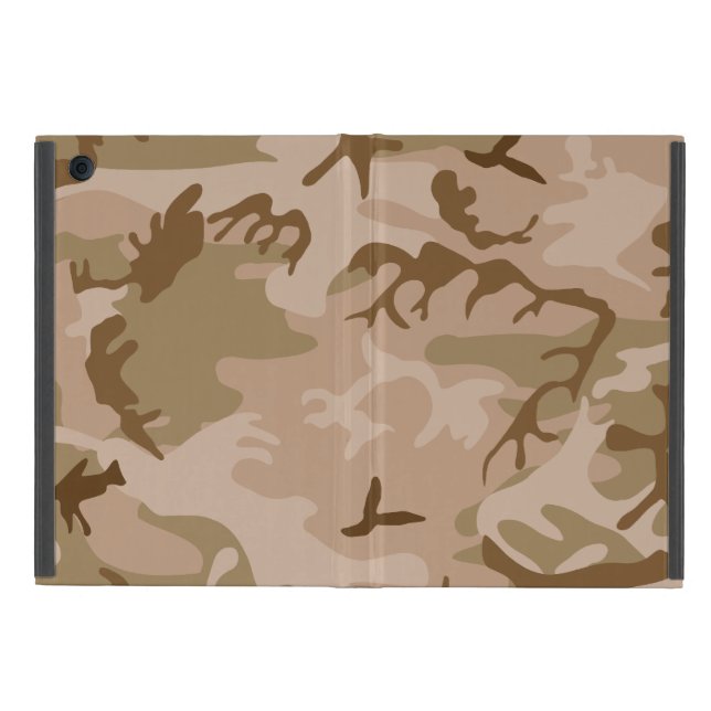 Desert Camo - Brown Camouflage iPad Mini Skydd (Utsidan)