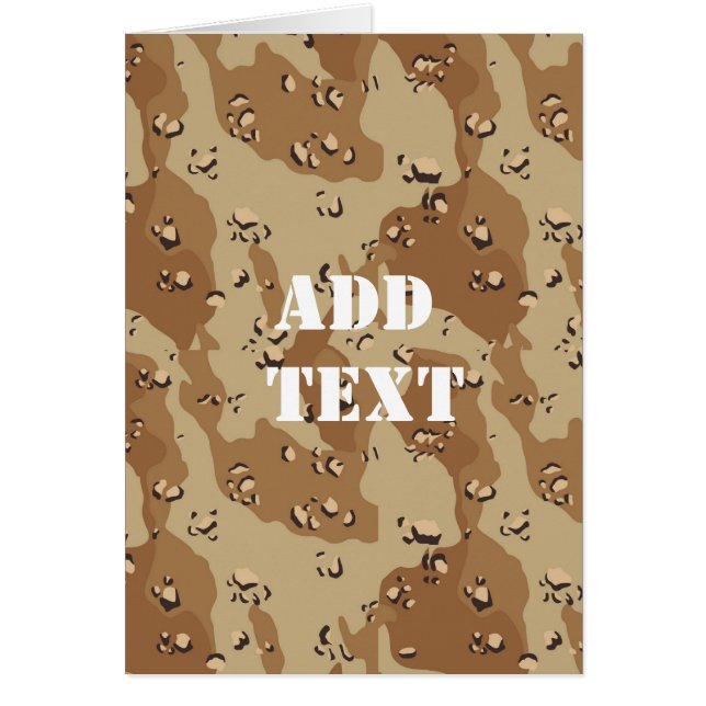 Desert Camouflage (1) Hälsningskort (Framsidan)