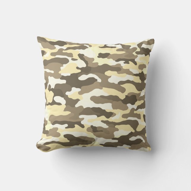 Desert Camouflage Kudde (Framsida)