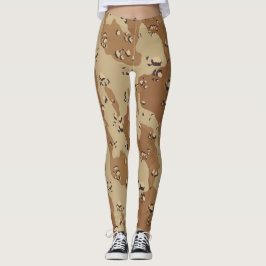 Desert Camouflage Military Mönster Leggings