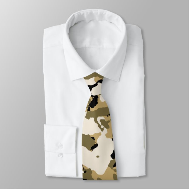 Desert Camouflage Necktie Slips (Bunden)