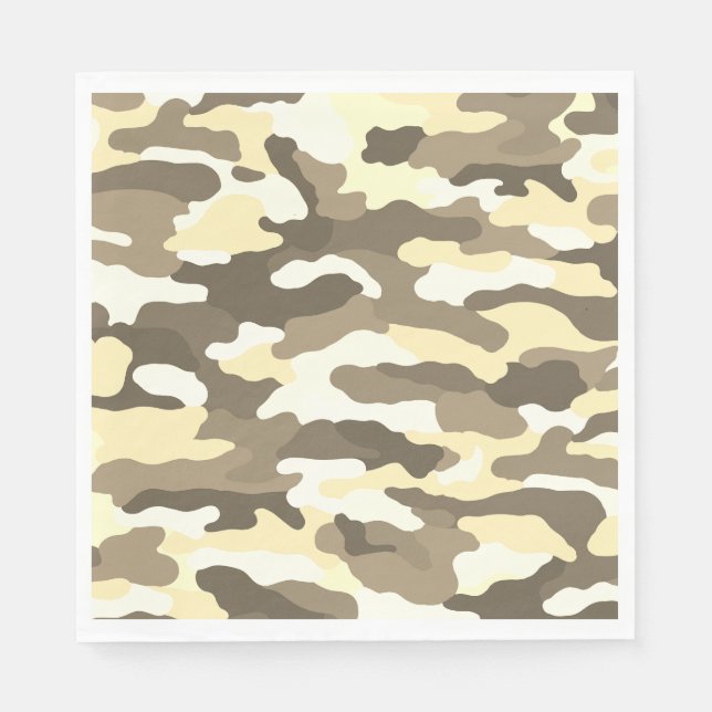 Desert Camouflage Pappersservett (Framsidan)
