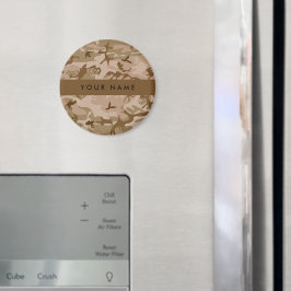 Desert Camouflage Pattern, ditt namn, Anpassa Magnet