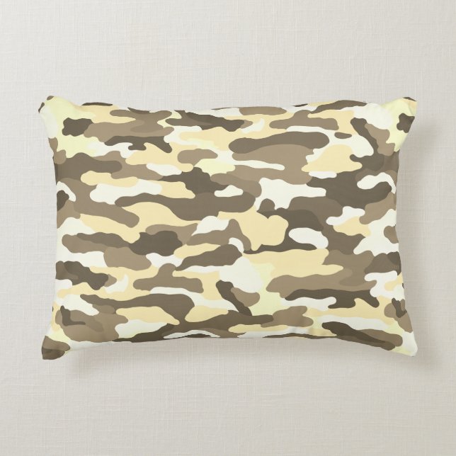 Desert Camouflage Prydnadskudde (Framsidan)