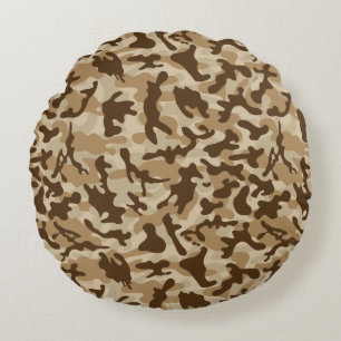 Desert Camouflage Rund Kudde