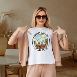 Desert camper-vildens själ t shirt