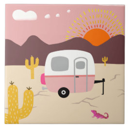 Desert Camping Kakelplatta