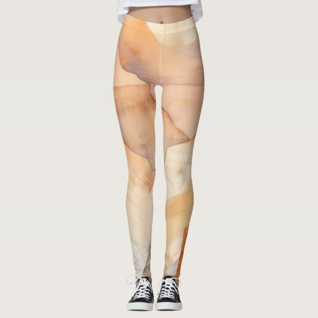 Desert Canyon Watercolor Leggings (Framsida)